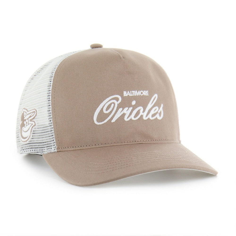 Baltimore Orioles '47 Foundational Mesh Hitch Adjustable Hat - Brown - 47 brand Online
