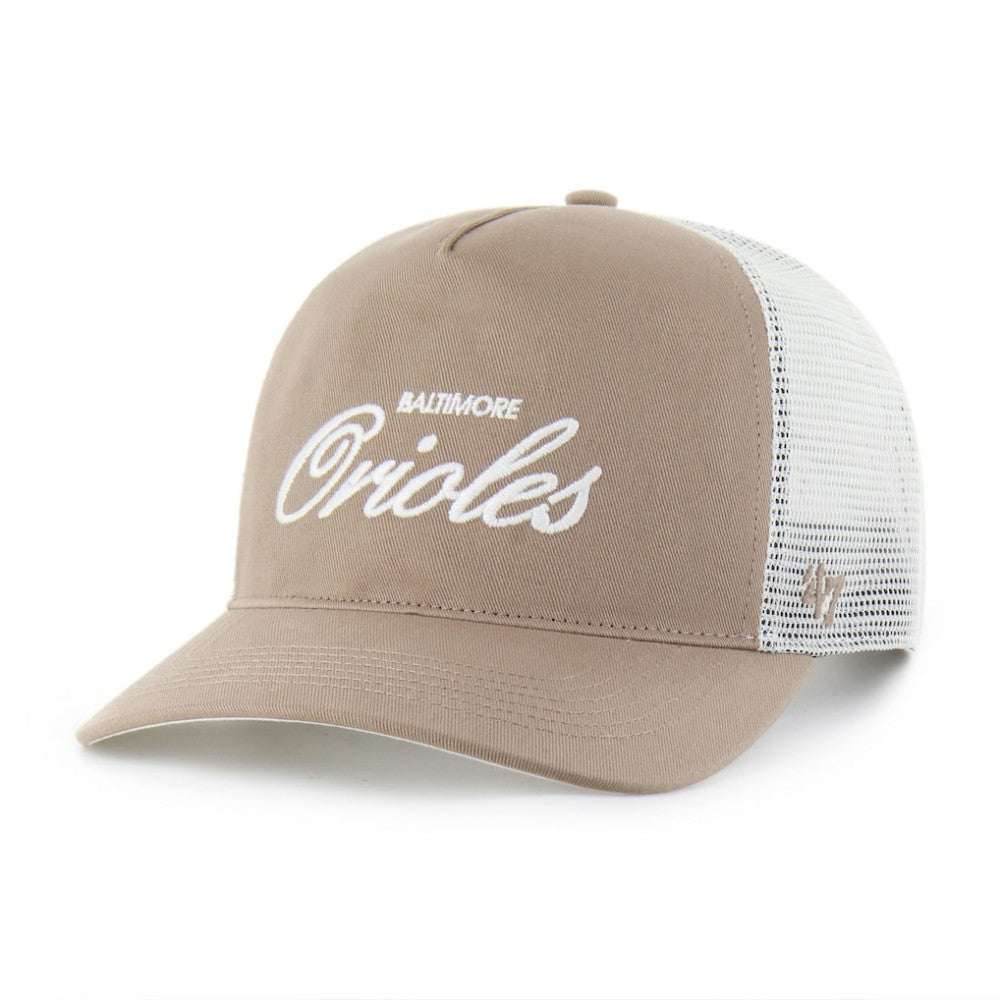 Baltimore Orioles '47 Foundational Mesh Hitch Adjustable Hat - Brown - 47 brand Online