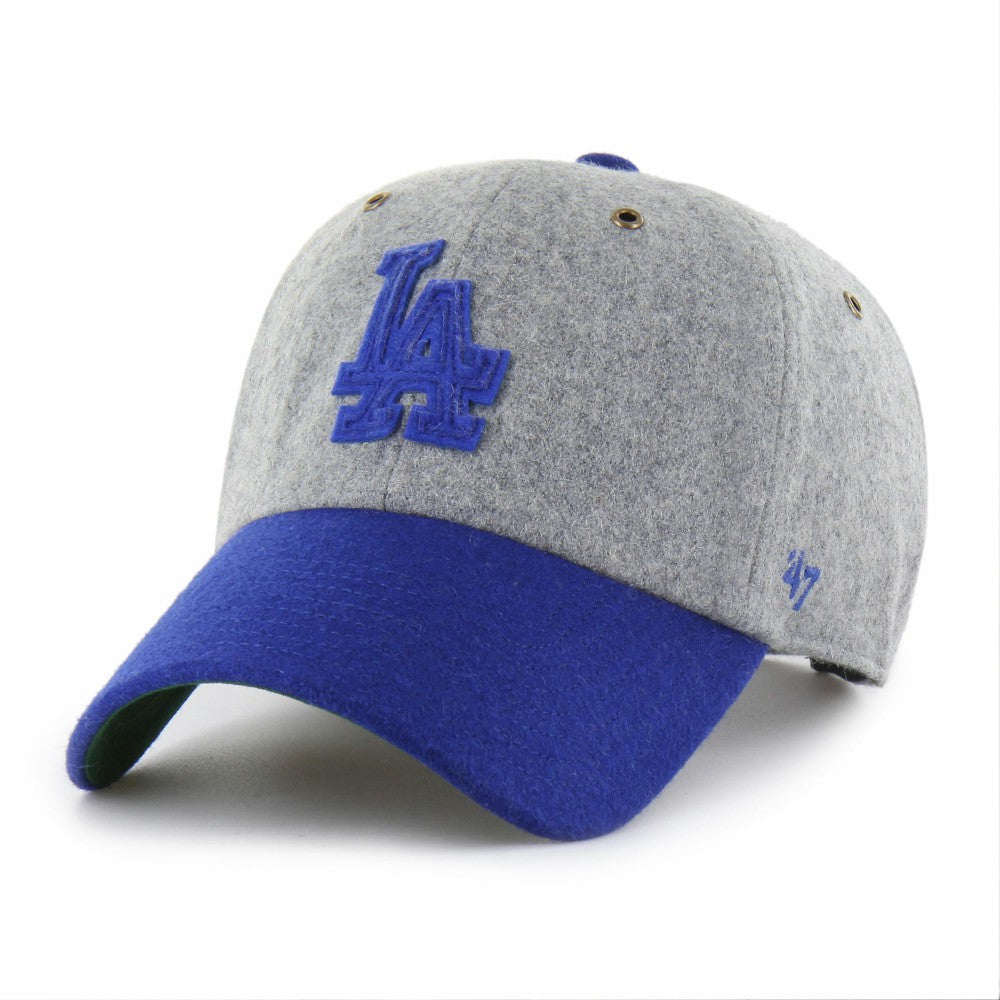 Los Angeles Dodgers '47 Golden Age Wool Clean Up Adjustable Hat - Gray/Royal - 47 brand Sale