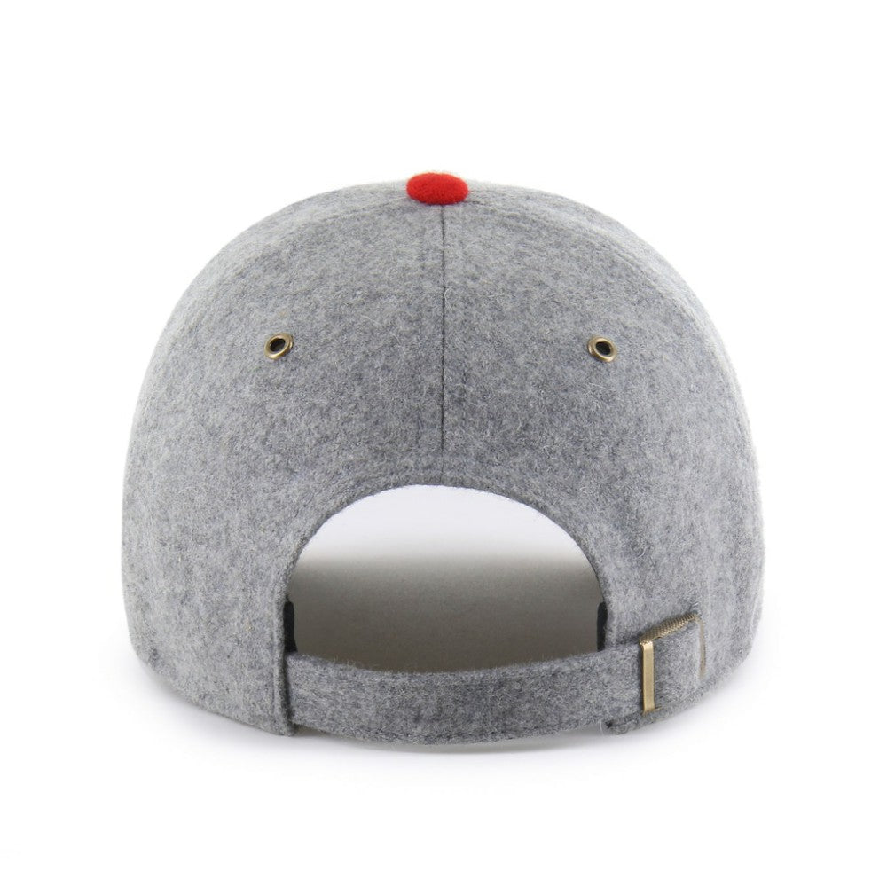 St. Louis Cardinals '47 Golden Age Wool Clean Up Adjustable Hat - Gray/Red - 47 brand Discount