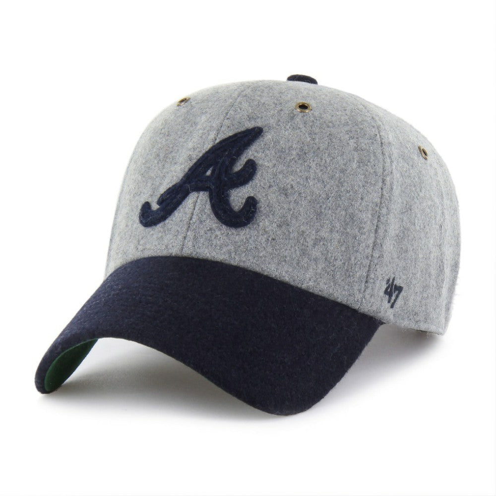Atlanta Braves '47 Golden Age Wool Clean Up Adjustable Hat - Gray - 47 brand Online