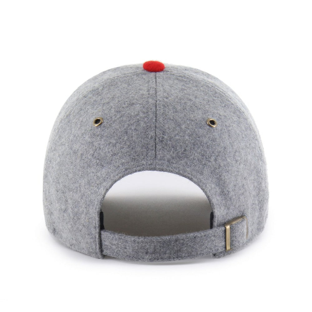 Cincinnati Reds '47 Golden Age Wool Clean Up Adjustable Hat - Gray/Red - 47 brand Online