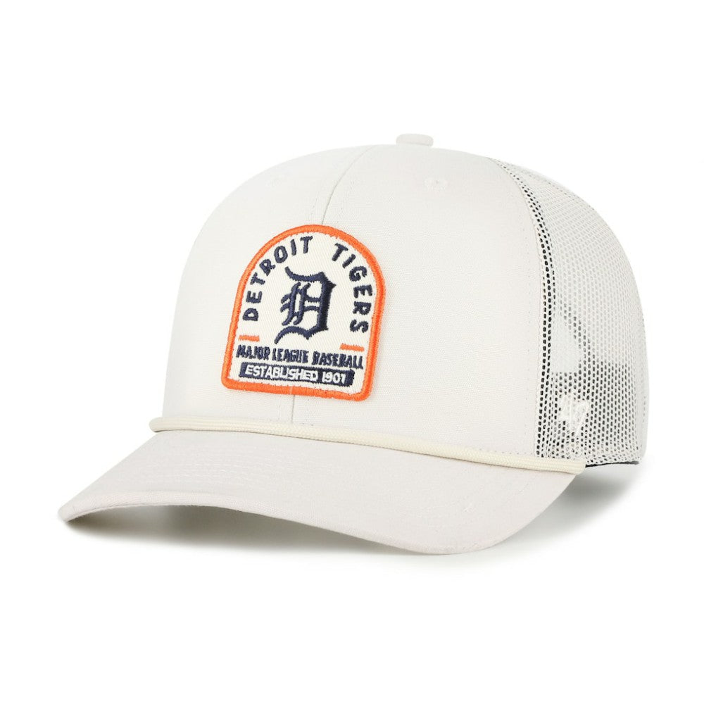 Detroit Tigers '47 Gravestone Adjustable Trucker Hat - Cream - 47 brand Online