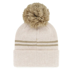 San Francisco Giants '47 Women's Latte Cuffed Knit Hat with Pom - Natural - 47 brand Sale