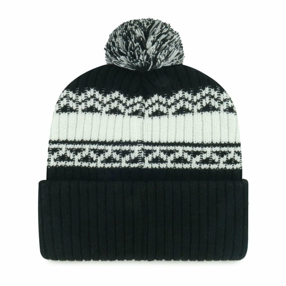 Chicago White Sox '47 Youth Polar Vortex Cuffed Knit Hat with Pom - Black - 47 brand Discount