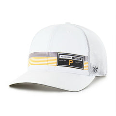 Pittsburgh Pirates '47 Rangefinder brrr Trucker Adjustable Hat - White - 47 brand Lifestyle