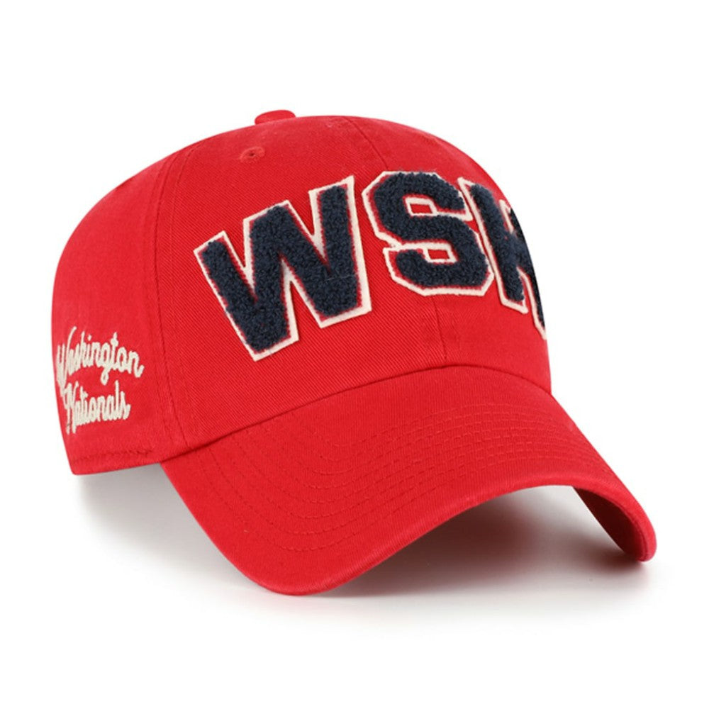 Washington Nationals '47 Women's Zoey Clean Up Adjustable Hat - Red - 47 brand Lifestyle