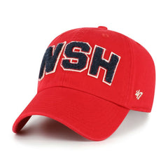 Washington Nationals '47 Women's Zoey Clean Up Adjustable Hat - Red - 47 brand Lifestyle