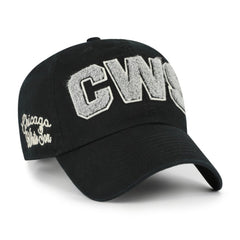 Chicago White Sox '47 Women's Zoey Clean Up Adjustable Hat - Black - 47 brand Lifestyle