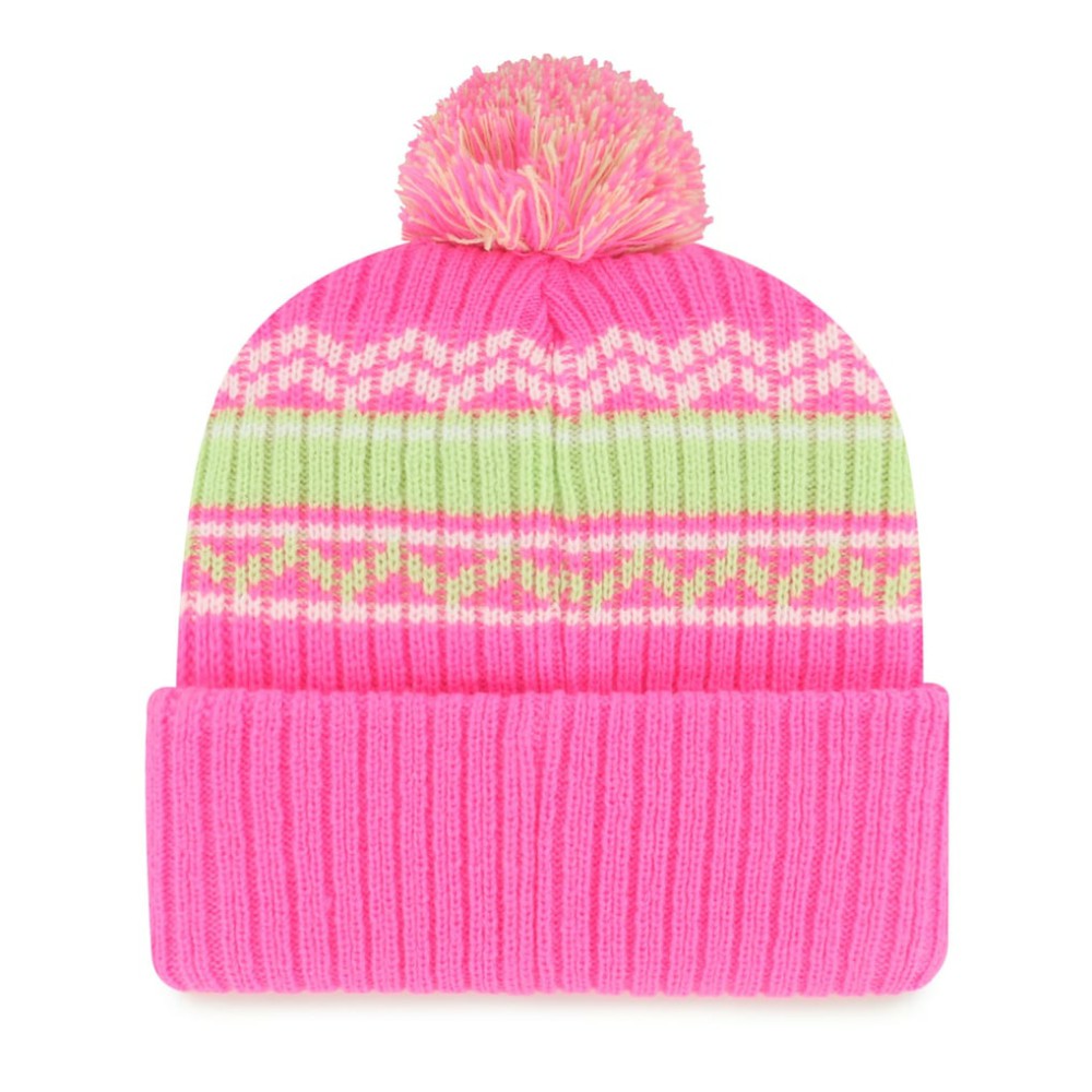 Houston Astros '47 Youth Polar Vortex Cuffed Knit Hat with Pom - Pink - 47 brand Discount