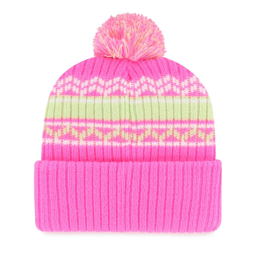 Boston Red Sox '47 Youth Polar Vortex Cuffed Knit Hat with Pom - Pink - 47 brand Sale
