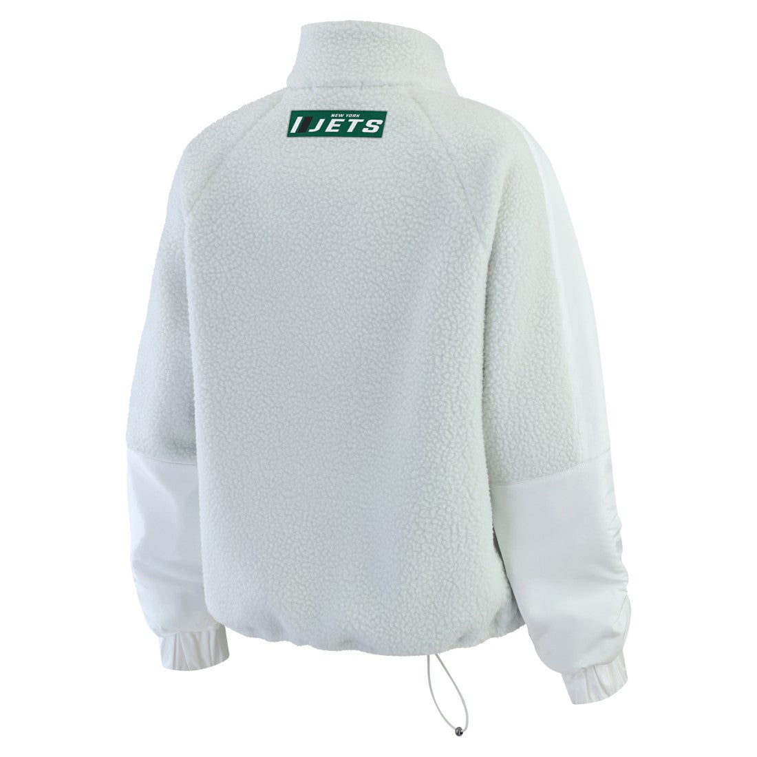 New York Jets WEAR by Erin Andrews Women's Polar Fleece Half-Zip Jacket White
