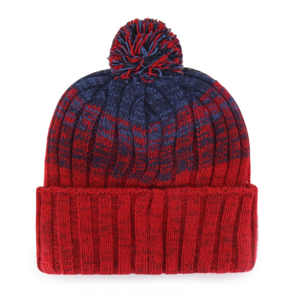 Washington Nationals '47 Cascade Cuffed Knit Hat with Pom - Red - 47 brand Online