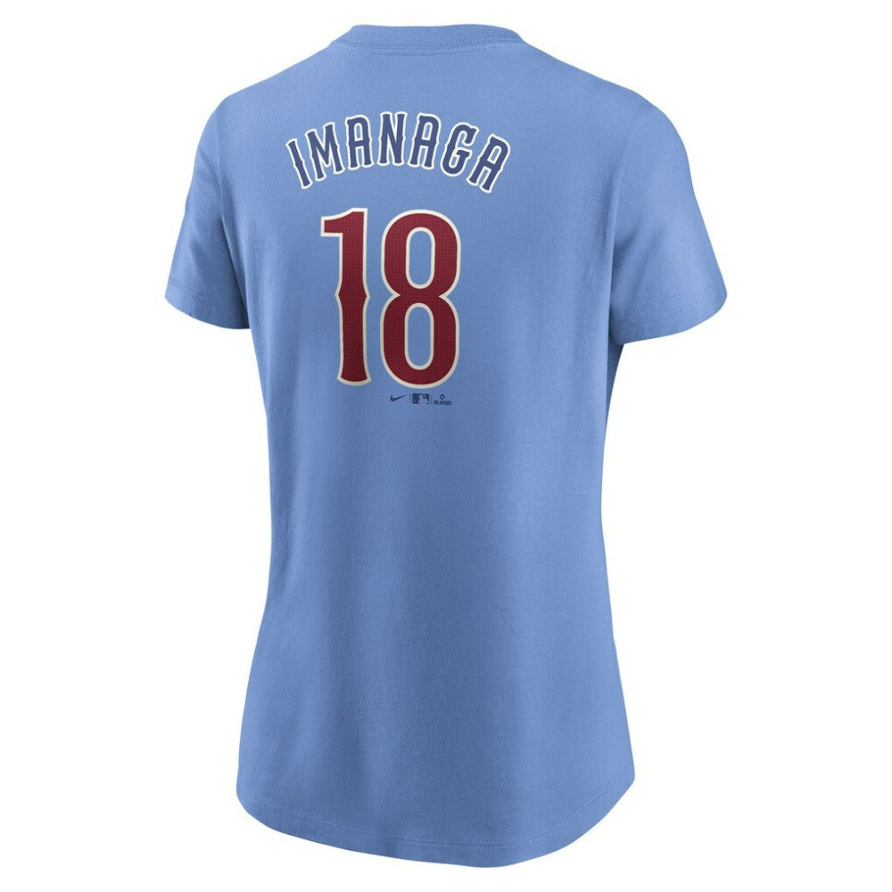 Shōta Imanaga Chicago Cubs Nike Women's Cooperstown Collection Fuse Name & Number T-Shirt - Light Blue - Nike Online