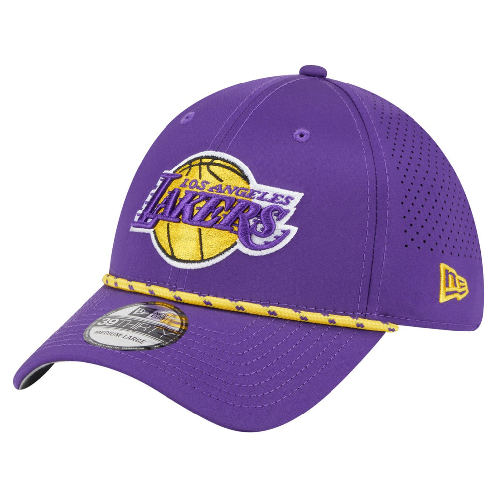 Los Angeles Lakers Featherweight Poly Rope Flex 39Thirty Hat Purple | New Era