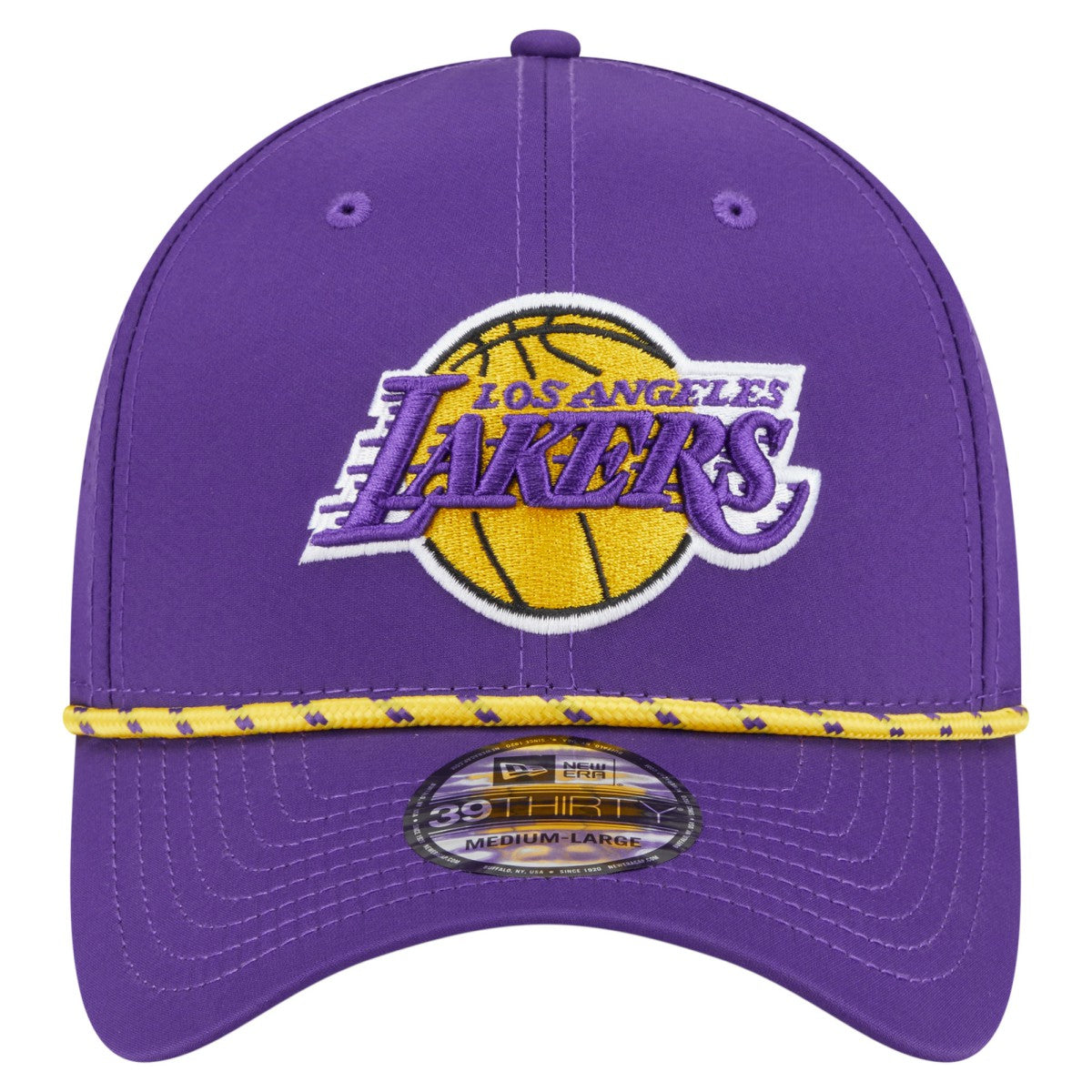Los Angeles Lakers Featherweight Poly Rope Flex 39Thirty Hat Purple | New Era