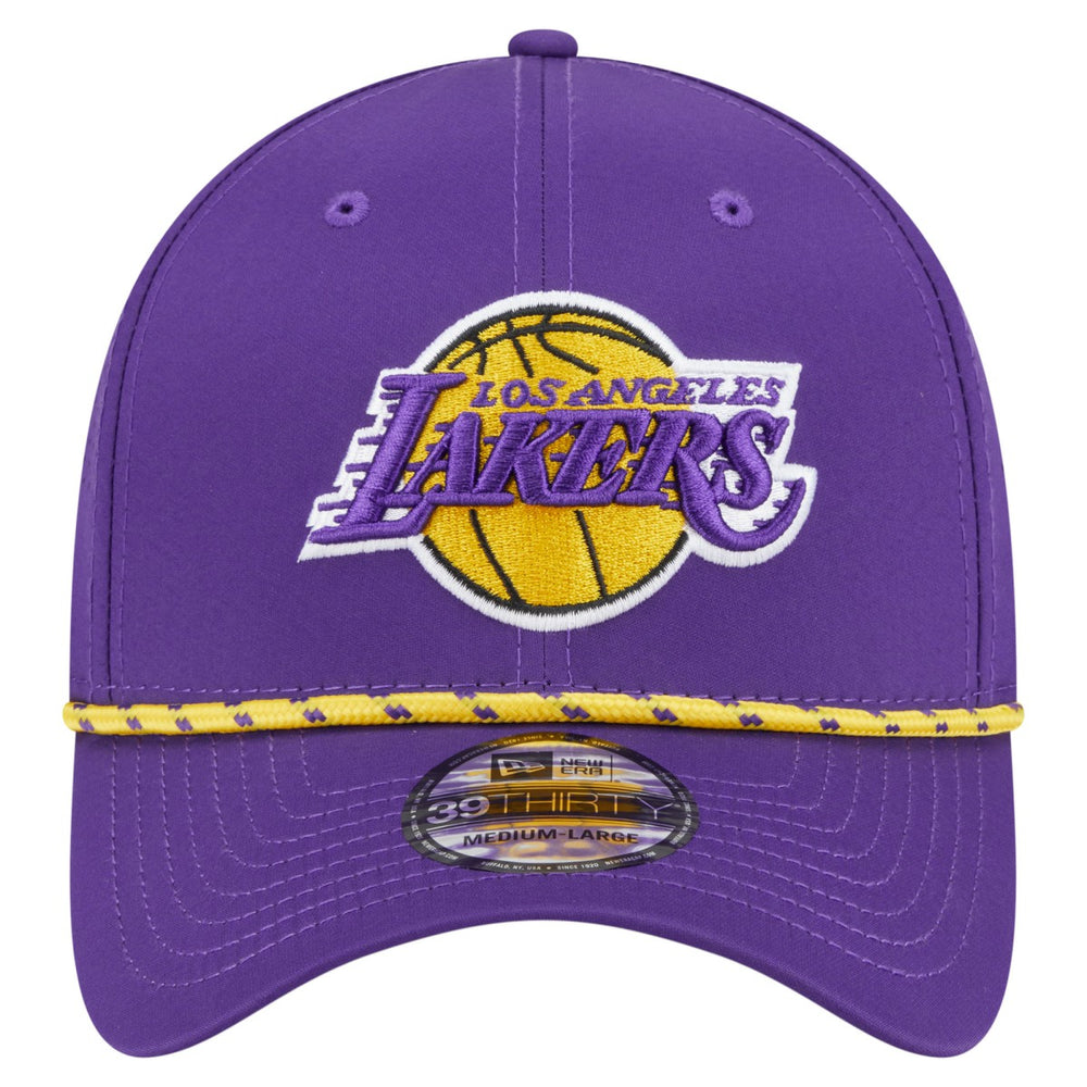 Los Angeles Lakers Featherweight Poly Rope Flex 39Thirty Hat Purple | New Era