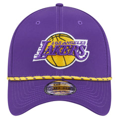 Los Angeles Lakers Featherweight Poly Rope Flex 39Thirty Hat Purple | New Era