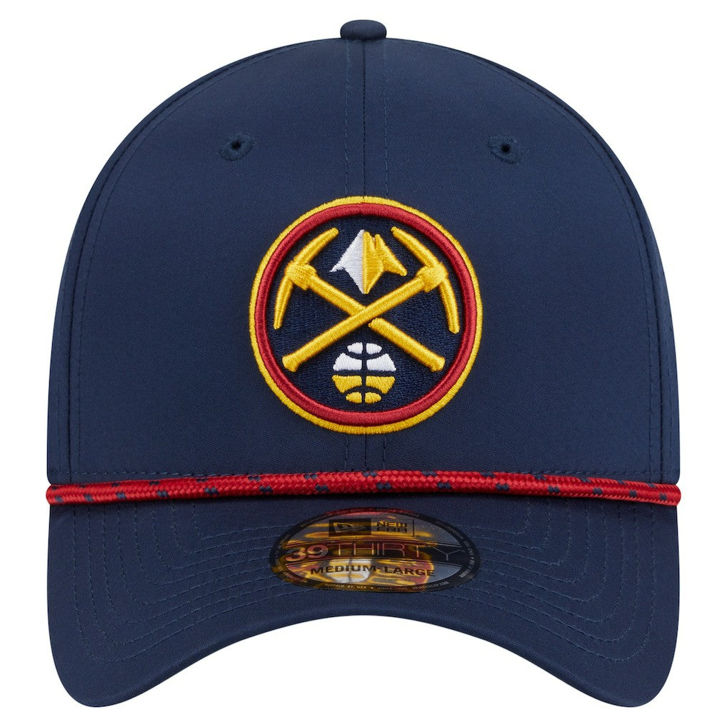 Denver Nuggets Featherweight Poly Rope Flex 39Thirty Hat for sale Navy | New Era Near Me