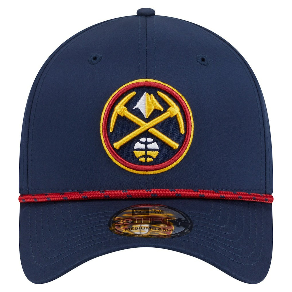 Denver Nuggets Featherweight Poly Rope Flex 39Thirty Hat for sale Navy | New Era Near Me