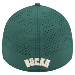 Milwaukee Bucks Featherweight Poly Rope Flex 39Thirty Hat Hunter Green | New Era Near Me