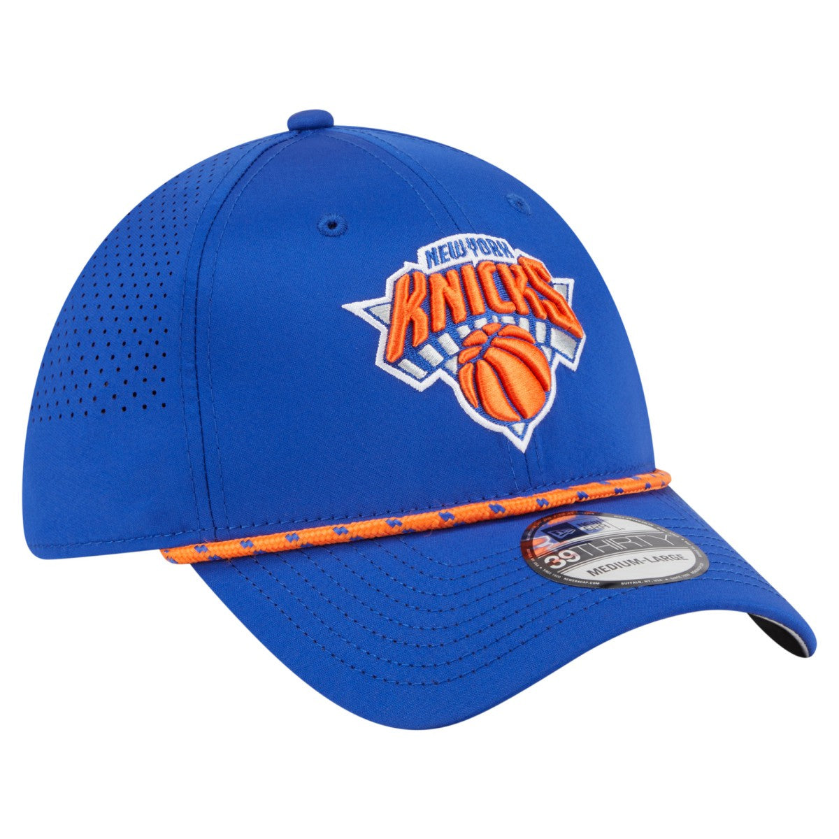 New York Knicks Featherweight Poly Rope Flex 39Thirty Hat Blue | New Era US