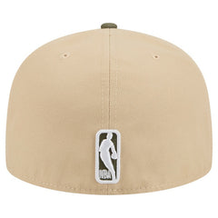 Brooklyn Nets Color Pack Two-Tone 59FIFTY A-Frame Fitted Hat Tan | New Era online