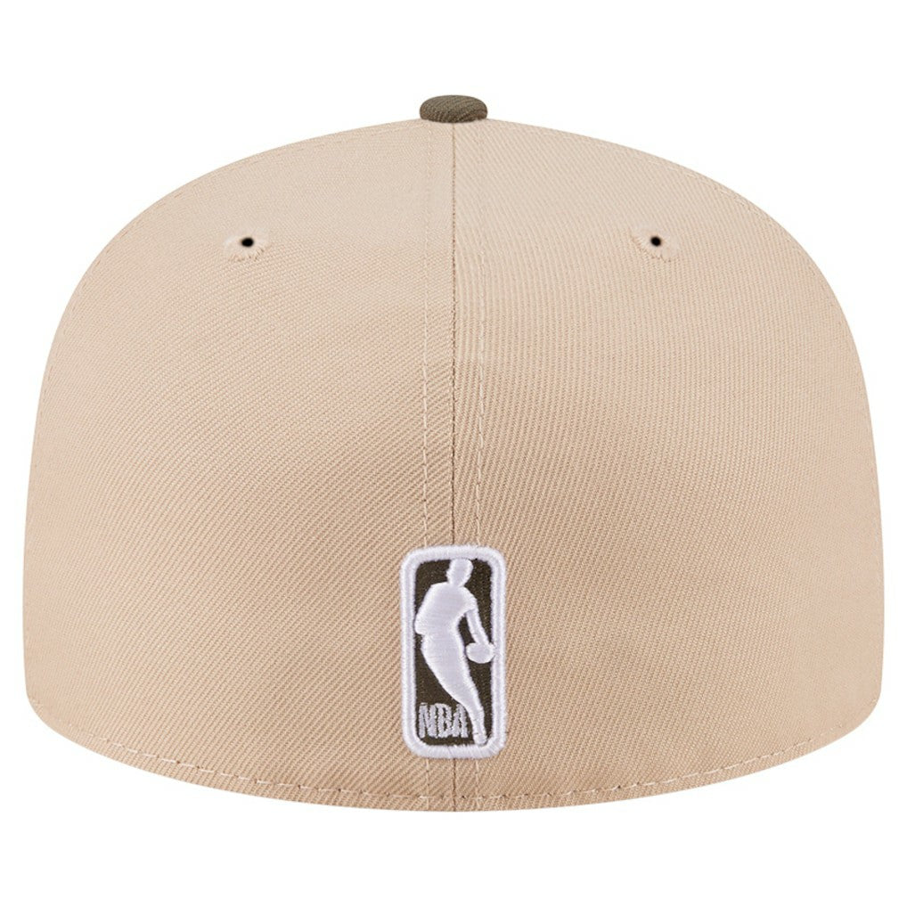 Golden State Warriors Color Pack Two-Tone 59FIFTY A-Frame Fitted Hat Tan | New Era for sale