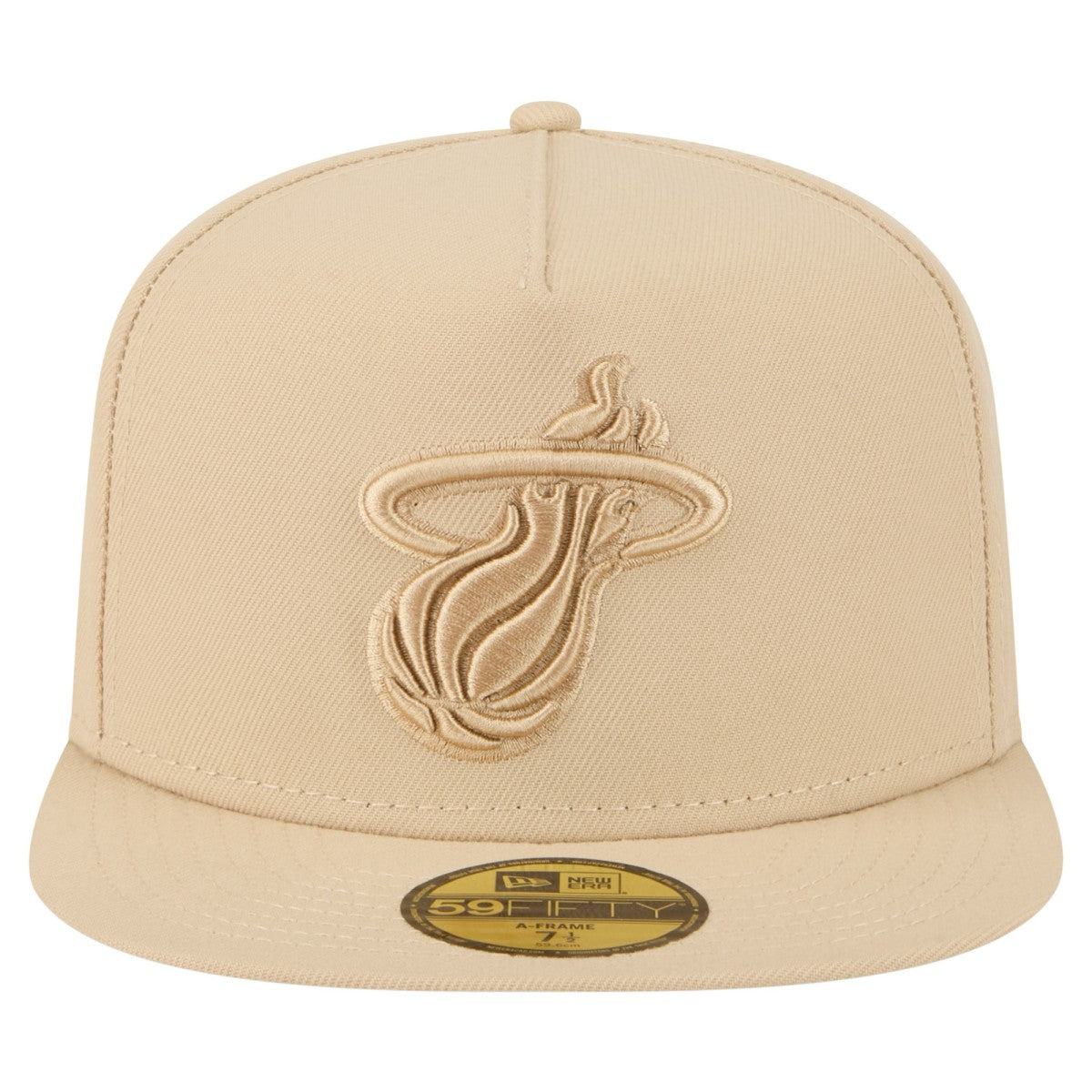 Miami Heat Color Pack A-Frame 59FIFTY Fitted Hat Khaki | New Era discount