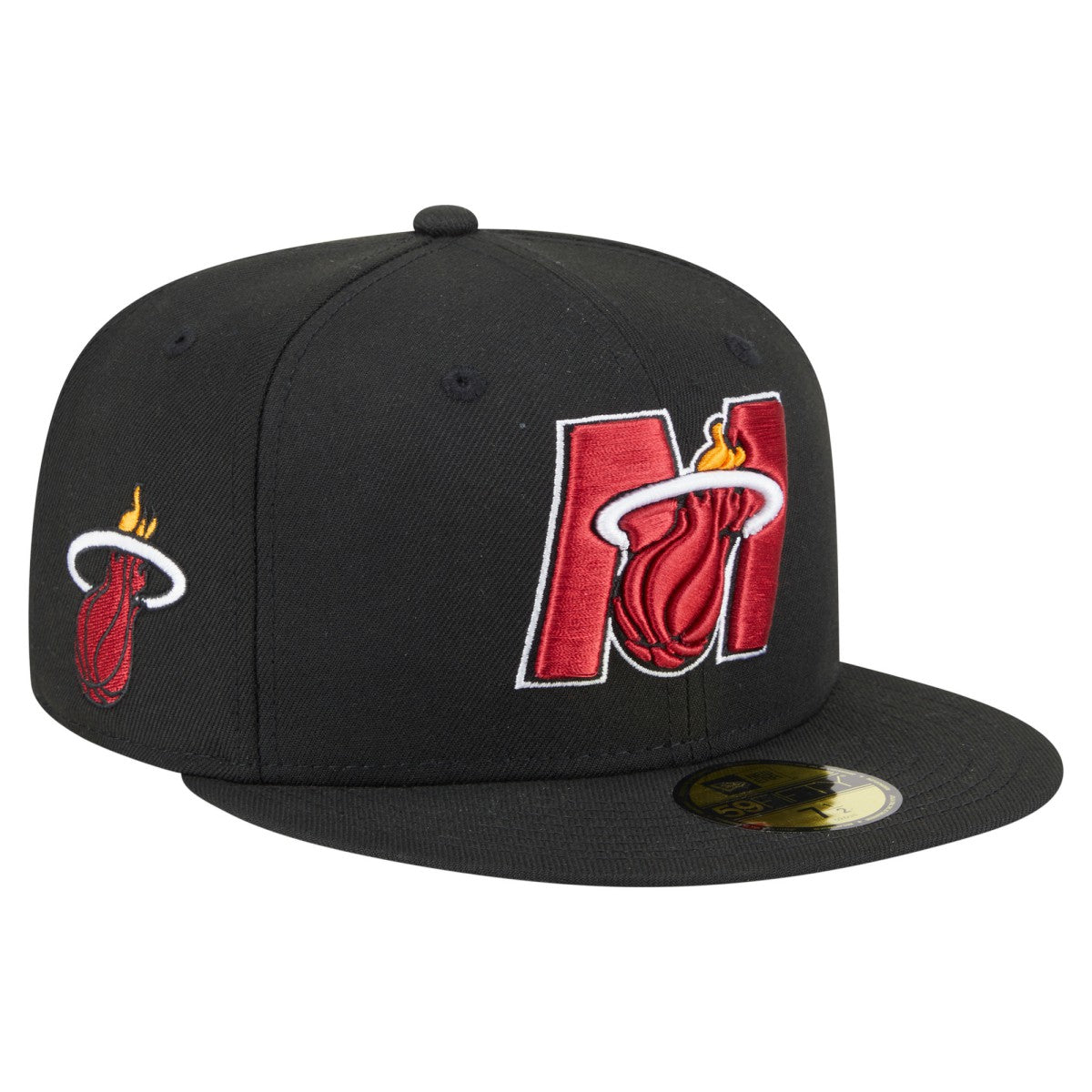 Miami Heat Deceptor 59FIFTY Fitted Hat Black | New Era