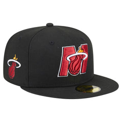Miami Heat Deceptor 59FIFTY Fitted Hat Black | New Era