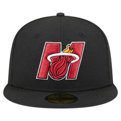 Miami Heat Deceptor 59FIFTY Fitted Hat Black | New Era