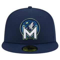Minnesota Timberwolves Deceptor 59FIFTY Fitted Hat Navy | New Era Near Me
