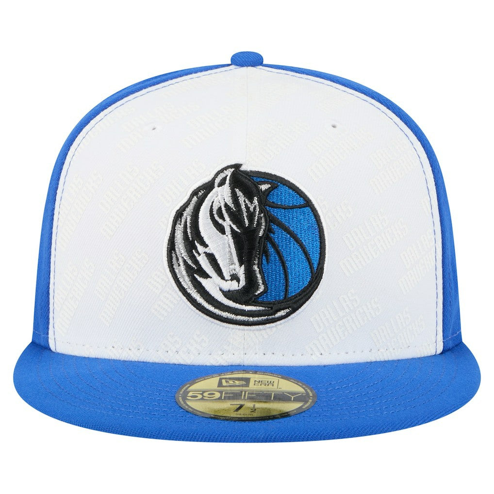 Dallas Mavericks Repeat 59Fifty Fitted Hat for sale White/Blue | New Era outlet
