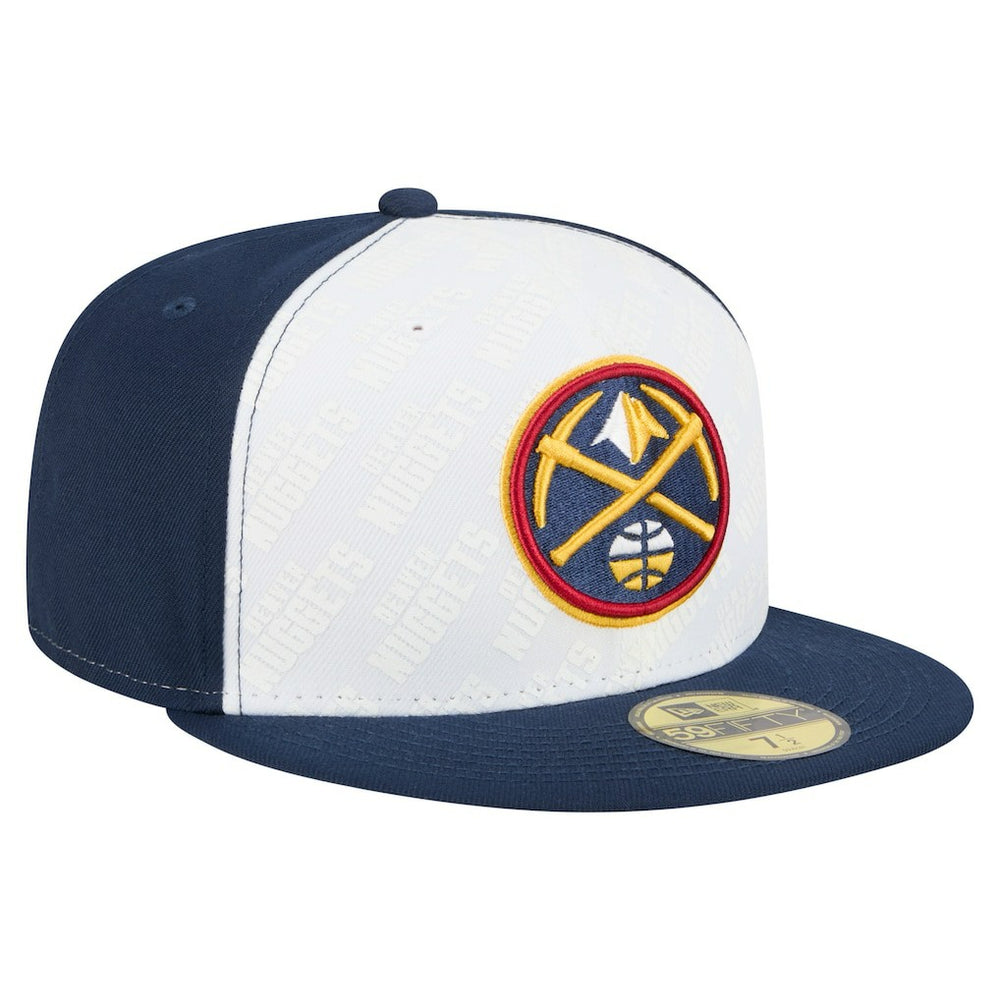 Denver Nuggets Repeat 59Fifty Fitted Hat for sale White/Navy | New Era Near Me