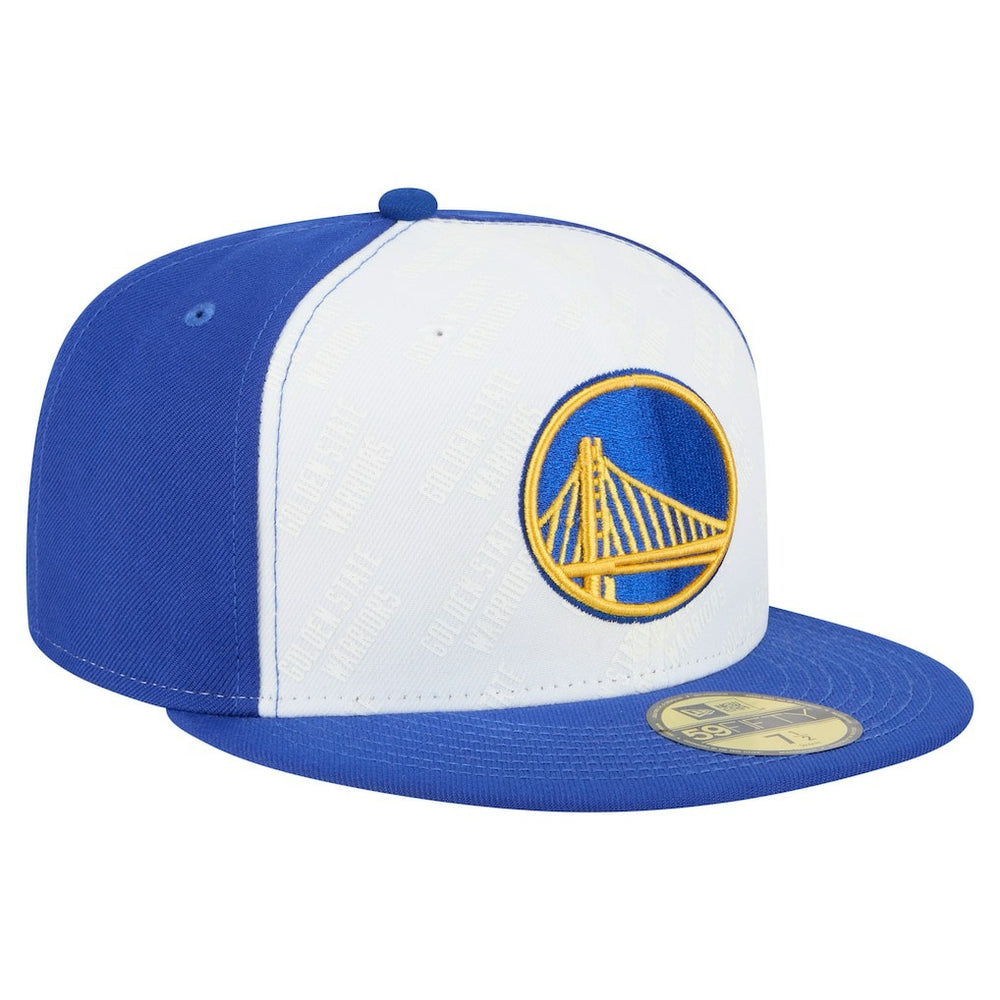 Golden State Warriors Repeat 59Fifty Fitted Hat for sale White/Royal | New Era for sale