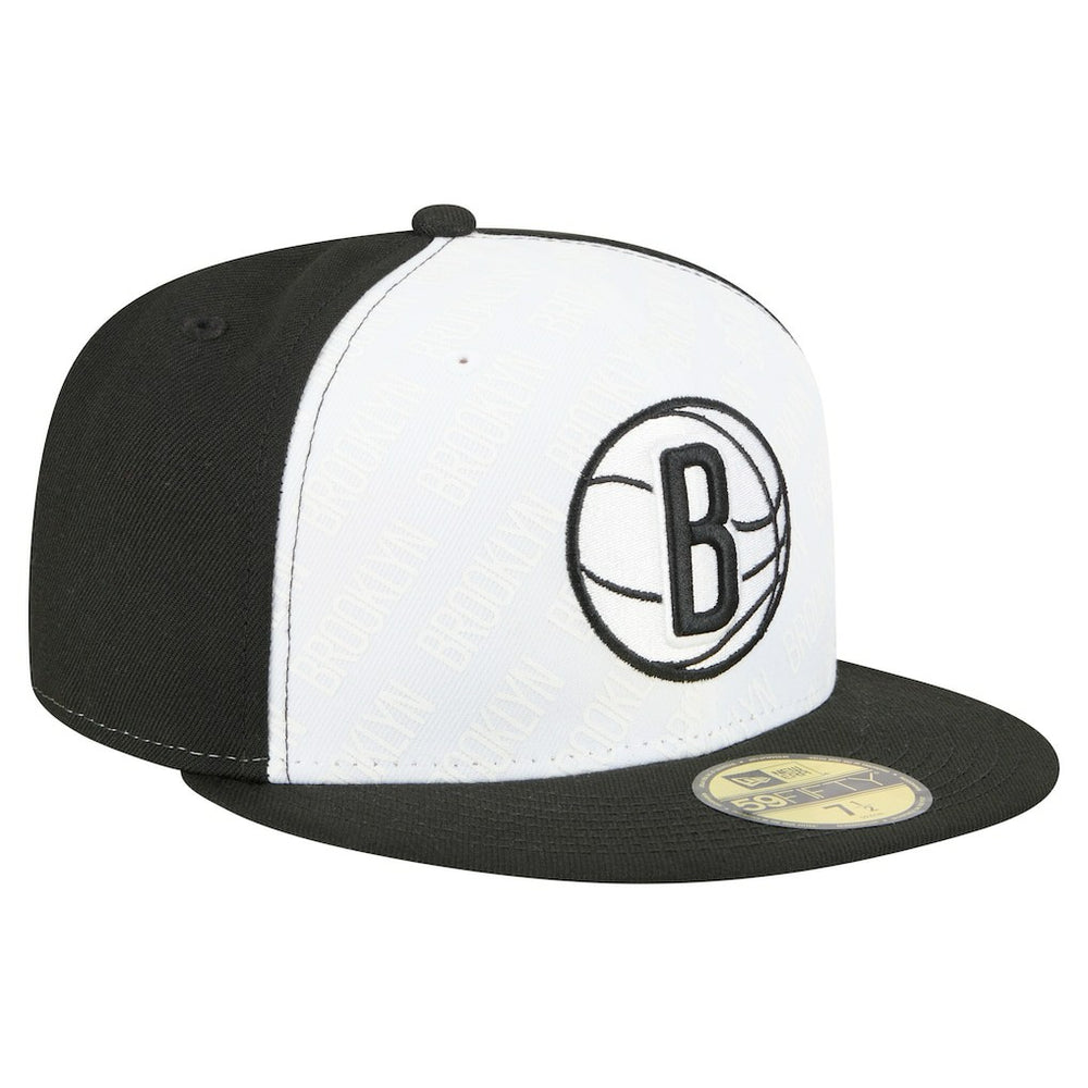 Brooklyn Nets Repeat 59Fifty Fitted Hat White/Black | New Era for sale