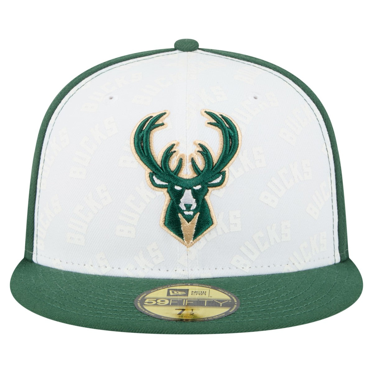Milwaukee Bucks Repeat 59Fifty Fitted Hat White/Hunter Green | New Era discount