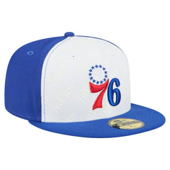 Philadelphia 76ers Repeat 59Fifty Fitted Hat White/Royal | New Era discount
