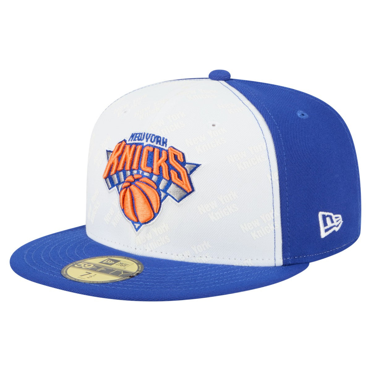 New York Knicks Repeat 59Fifty Fitted Hat White/Blue | New Era Near Me
