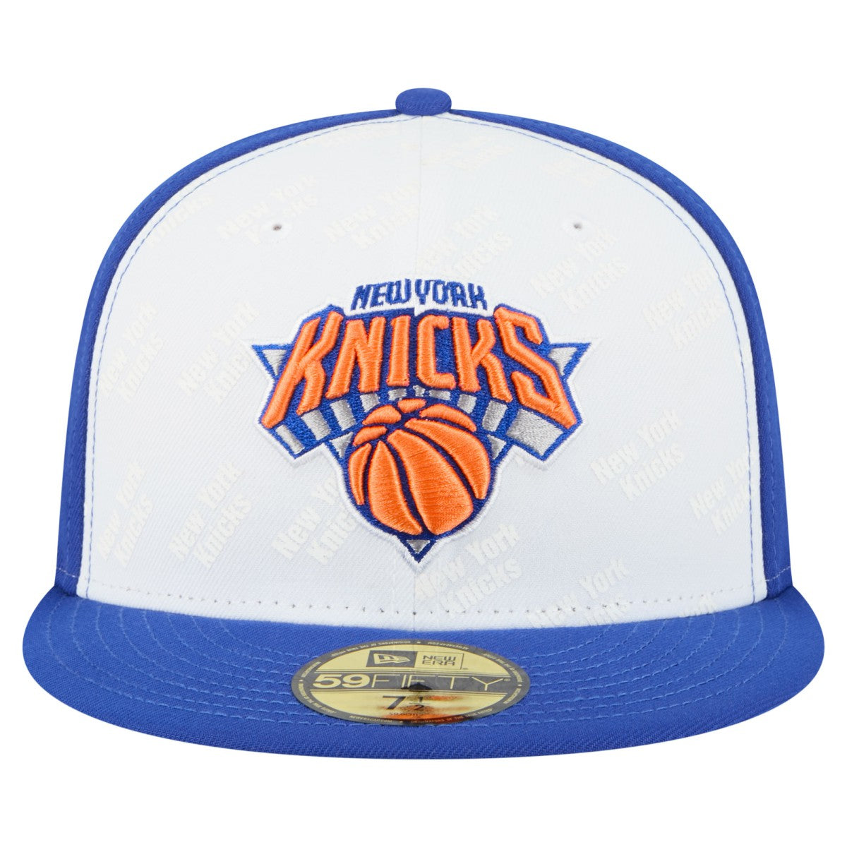 New York Knicks Repeat 59Fifty Fitted Hat White/Blue | New Era Near Me