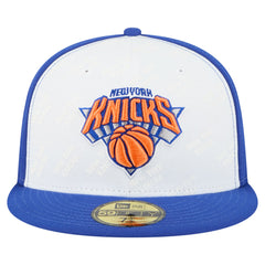 New York Knicks Repeat 59Fifty Fitted Hat White/Blue | New Era Near Me