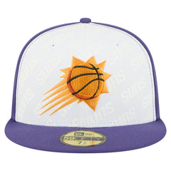 Phoenix Suns Repeat 59Fifty Fitted Hat White/Purple | New Era discount