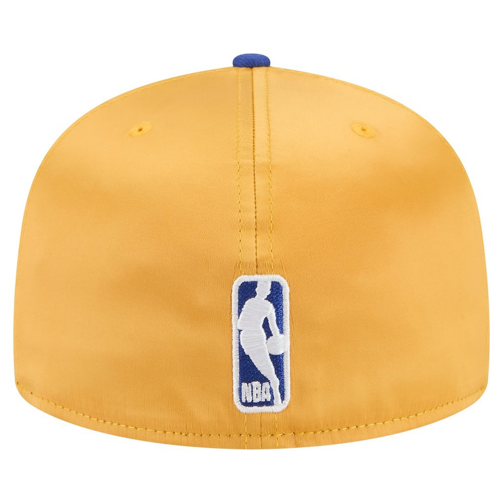 Golden State Warriors Satin Two-Tone 59FIFTY Fitted Hat for sale Gold/Royal | New Era US
