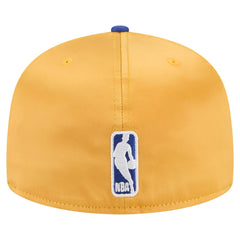 Golden State Warriors Satin Two-Tone 59FIFTY Fitted Hat for sale Gold/Royal | New Era US