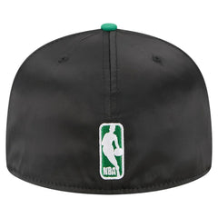 Boston Celtics Satin Two-Tone 59FIFTY Fitted Hat Black/Kelly Green | New Era Near Me