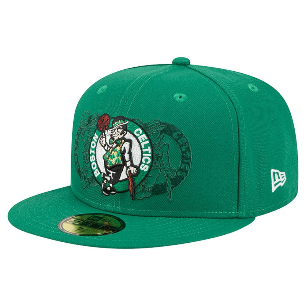 Boston Celtics Tri-Hit 59Fifty Fitted Hat Kelly Green | New Era outlet