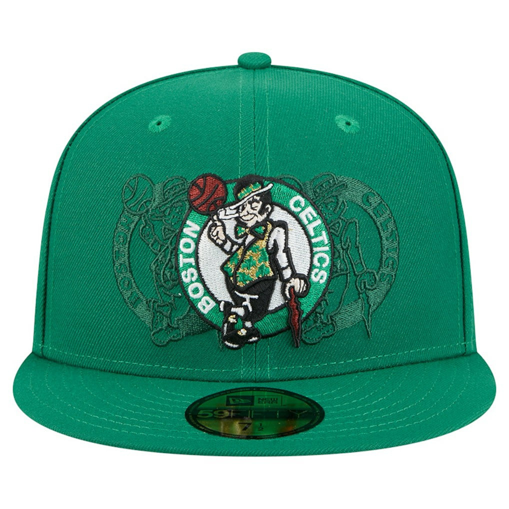 Boston Celtics Tri-Hit 59Fifty Fitted Hat Kelly Green | New Era outlet