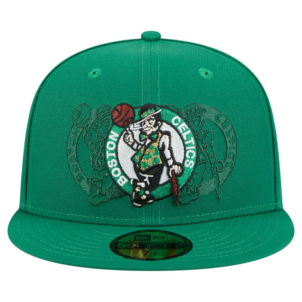 Boston Celtics Tri-Hit 59Fifty Fitted Hat Kelly Green | New Era outlet