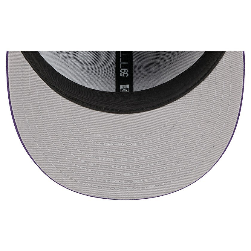 Los Angeles Lakers Tri-Hit 59Fifty Fitted Hat Purple | New Era Near Me